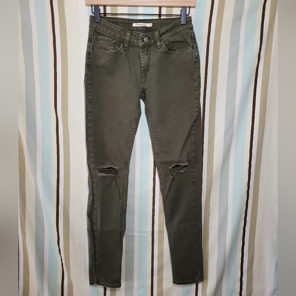 Levi's 535 Super Skinny Distressed Jeans, size 27 - Picture 7 of 12